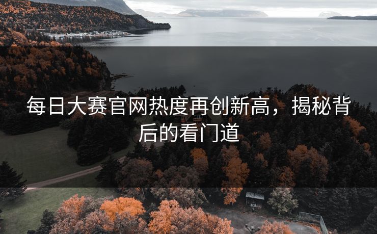 每日大赛官网热度再创新高，揭秘背后的看门道